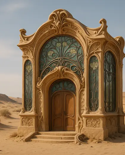 art nouveau facade — music room (desert)