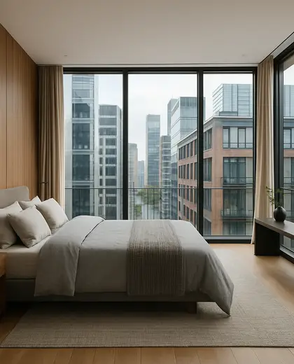 contemporary house — bedroom (urban)