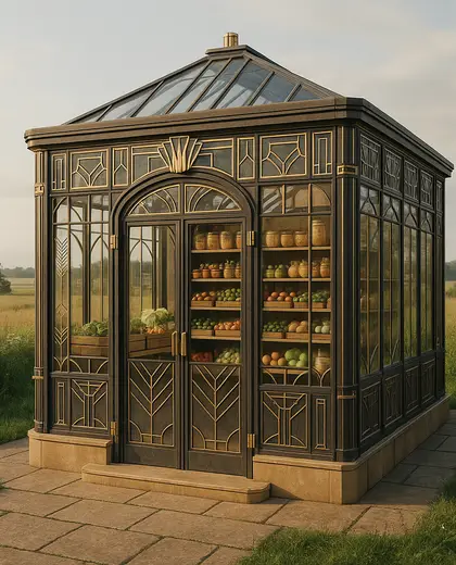 art deco greenhouse — pantry (rural)