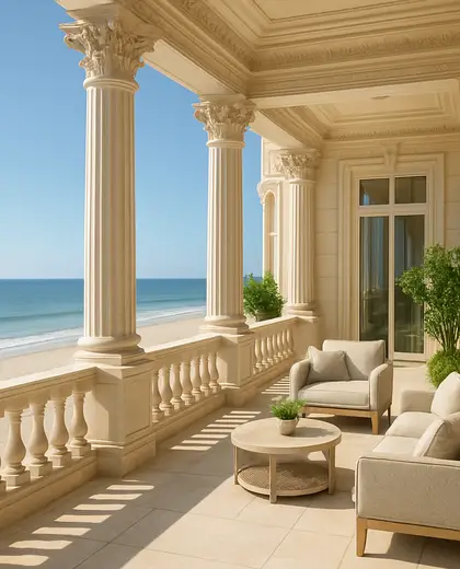 neoclassical condo — terrace (beach)