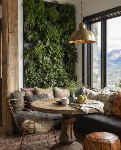 eclectic vertical garden — breakfast nook (mountain)