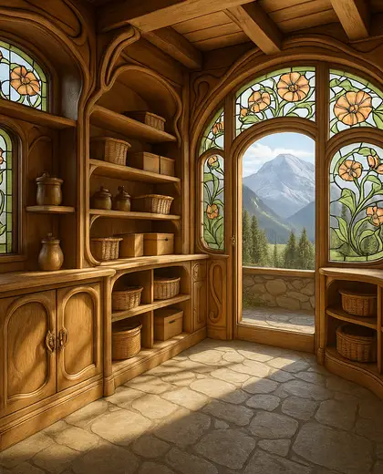 art nouveau house — storage room (mountain)