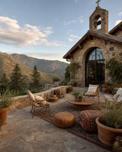 bohemian church — patio (mountain)