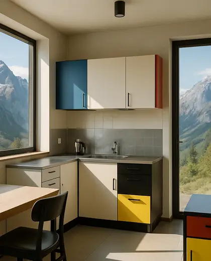 bauhaus salon — small kitchen (mountain)
