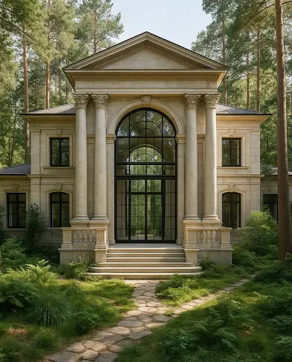 neoclassical house — atrium (forest)