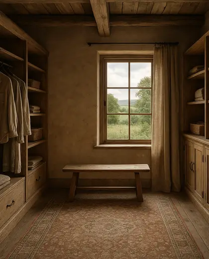 rustic home — dressing room (rural)