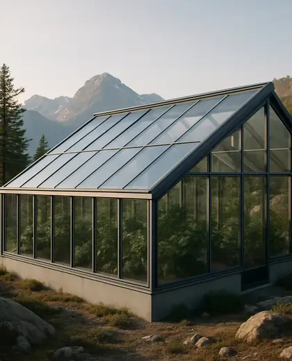 modern greenhouse — roof (alpine)