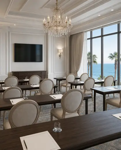 neoclassical condo — training room (coastal)