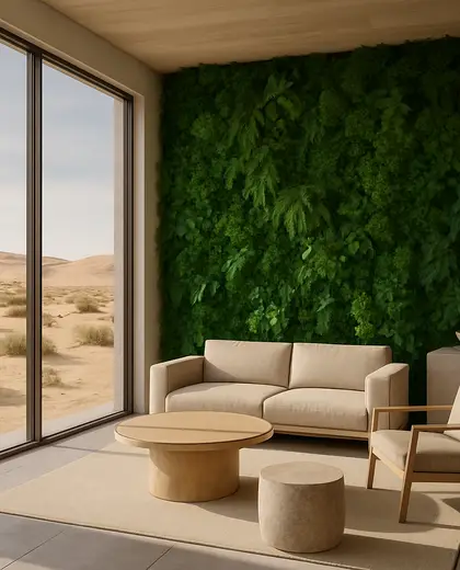 modern vertical garden — room (desert)