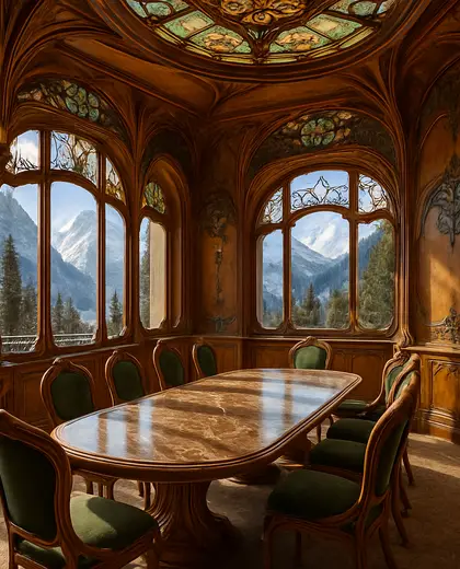 art nouveau hotel — meeting room (alpine)
