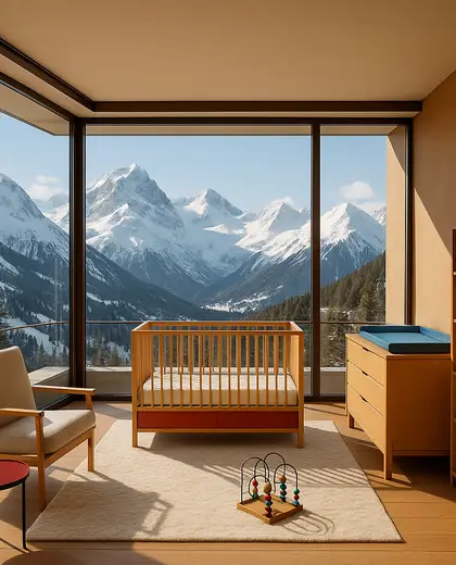 bauhaus penthouse — nursery (alpine)