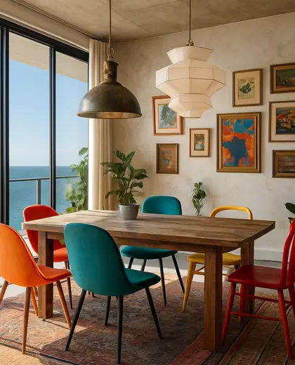 eclectic penthouse — informal dining room (ocean)