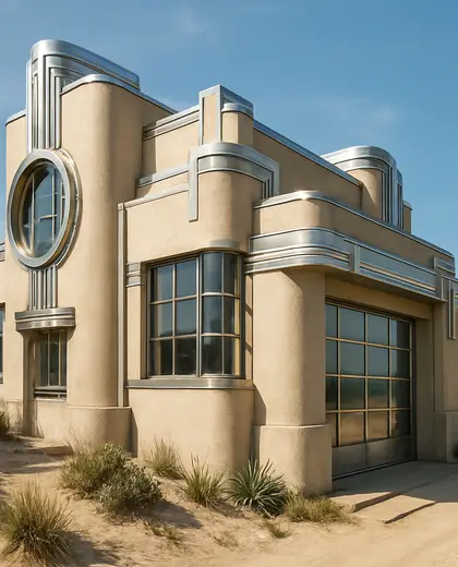 art deco house — workshop (coastal)