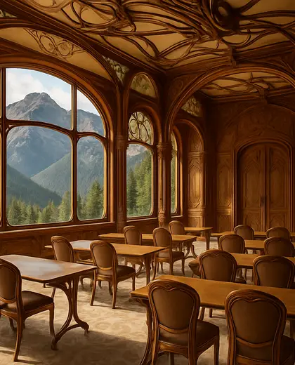 art nouveau hotel — training room (mountain)