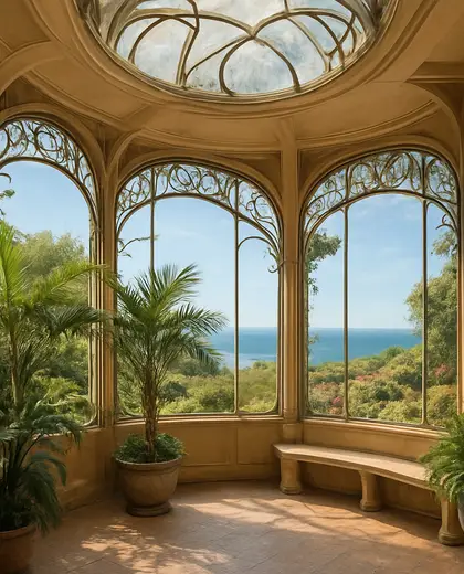 art nouveau garden — room (coastal)