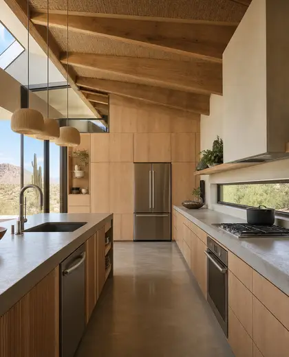 sustainable building — kitchen (desert)