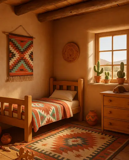 southwestern house — childrens bedroom (rural)