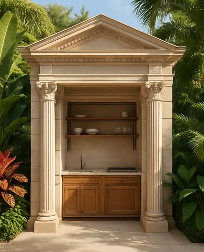neoclassical yard — pantry (tropical)