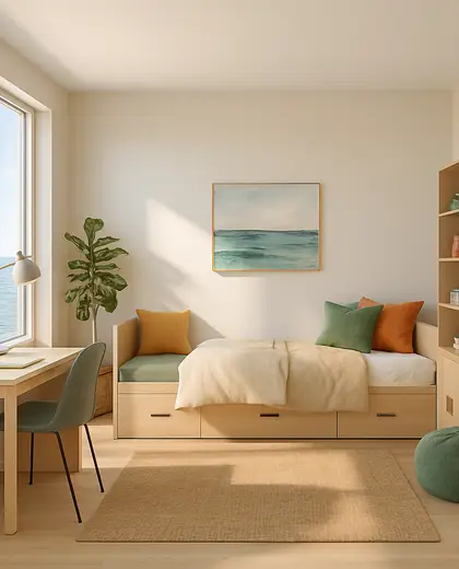 contemporary home — youth room (ocean)
