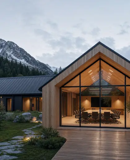 scandinavian yard — conference hall (alpine)