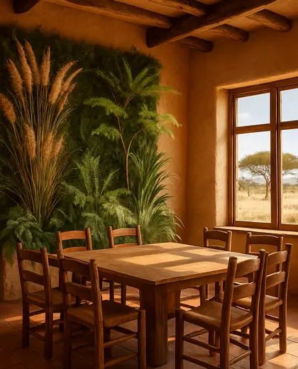 southwestern vertical garden — meeting room (savanna)