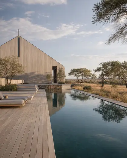 scandinavian church — pool (savanna)