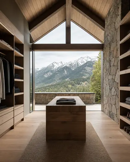 minimalist church — walk in closet (mountain)