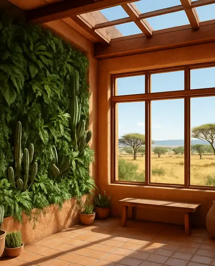 southwestern vertical garden — sunroom (savanna)