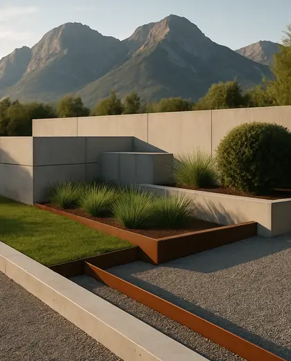 bauhaus garden — edging (mountain)