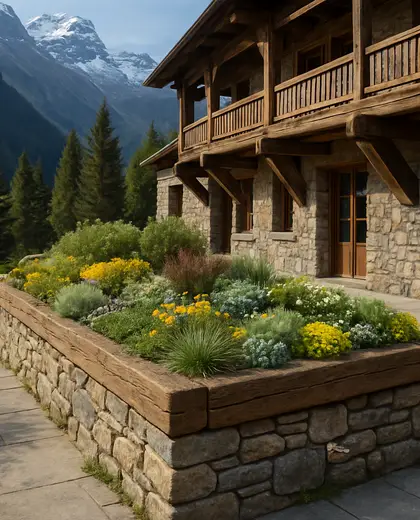 rustic hotel — raised garden bed (alpine)