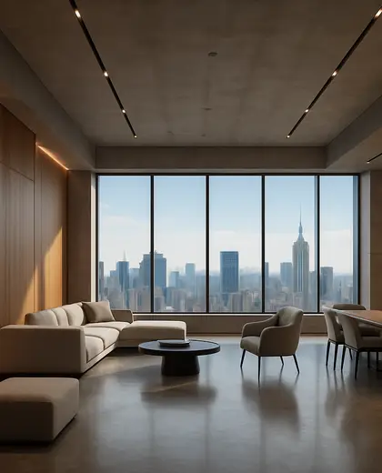 modern penthouse — main hall (urban)