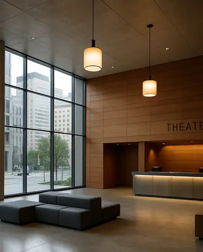modern theater — reception (urban)