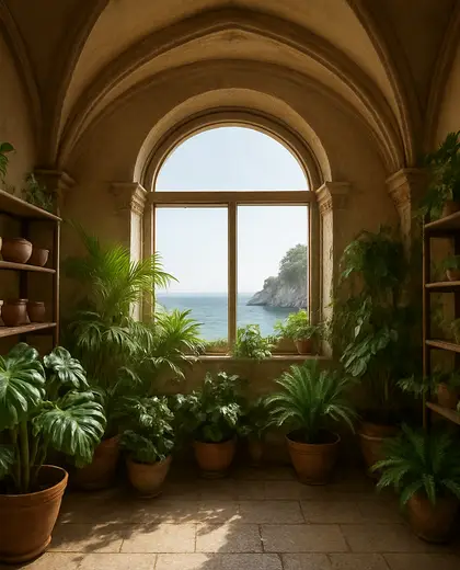 renaissance indoor garden — storage room (coastal)