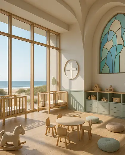 contemporary church — nursery (ocean)
