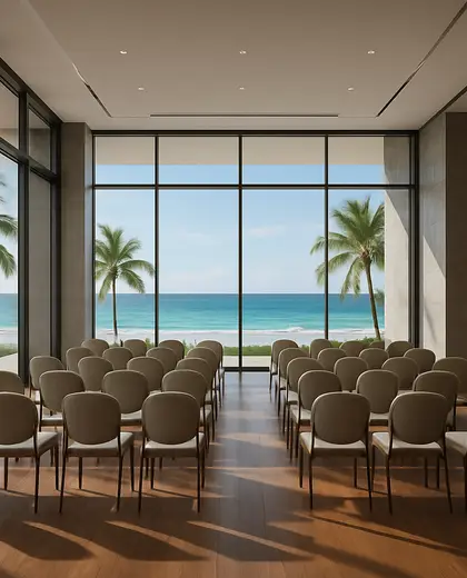 contemporary hotel — conference hall (beach)