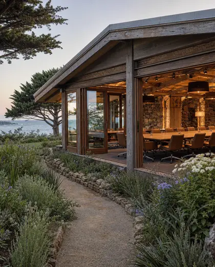 rustic garden — conference hall (coastal)