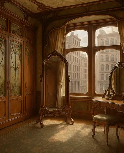 art nouveau house — dressing room (urban)