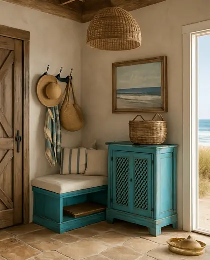 eclectic theater — mud room (beach)