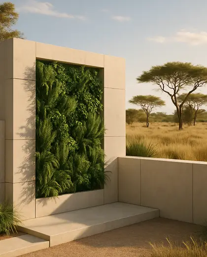 minimalist vertical garden — edging (savanna)