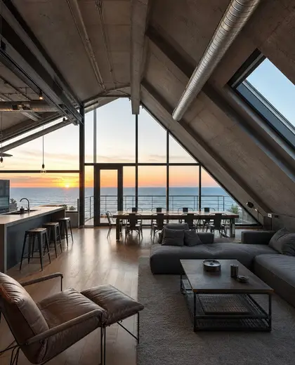 industrial penthouse — attic (ocean)