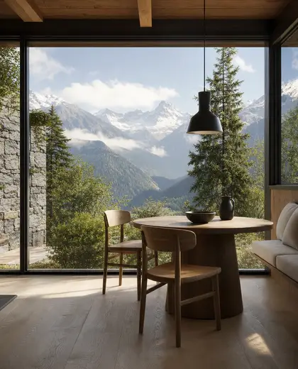 minimalist garden — breakfast nook (alpine)