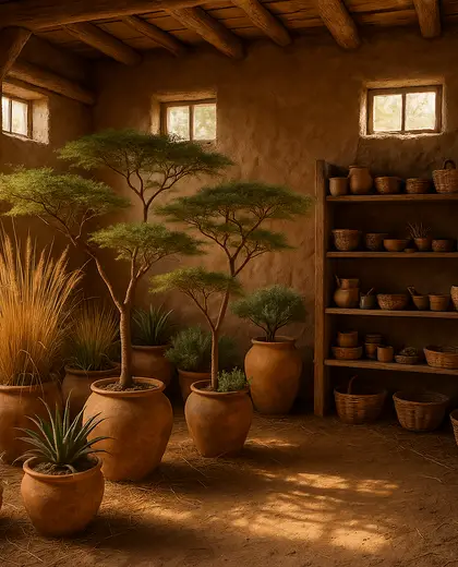 rustic indoor garden — storage room (savanna)