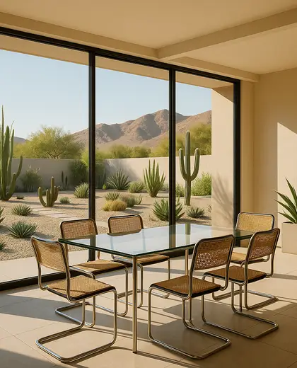 bauhaus yard — dining room (desert)