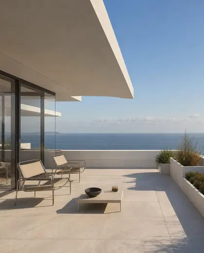 bauhaus penthouse — terrace (ocean)