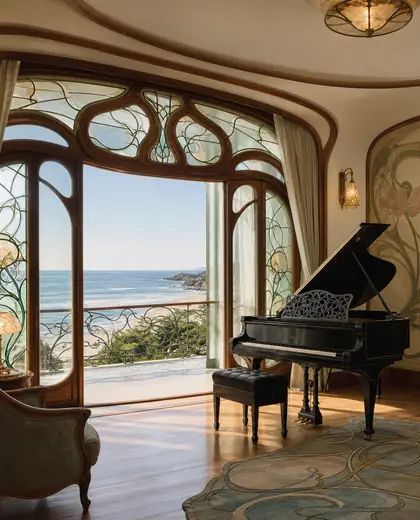 art nouveau apartment — music room (beach)