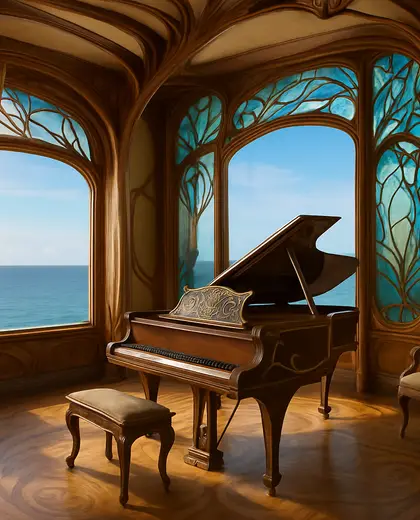 art nouveau house — music room (ocean)