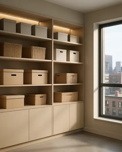 contemporary house — storage room (urban)
