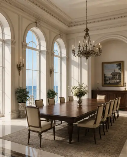 neoclassical church — dining room (ocean)