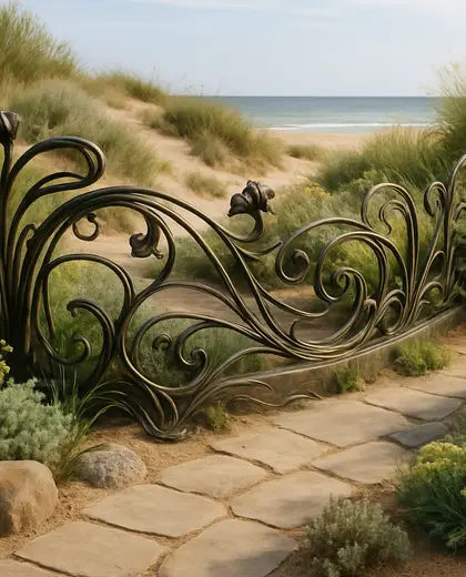 art nouveau garden — edging (beach)