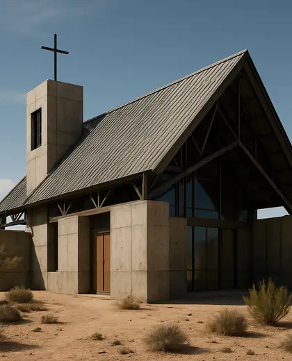 industrial church — roof (desert)